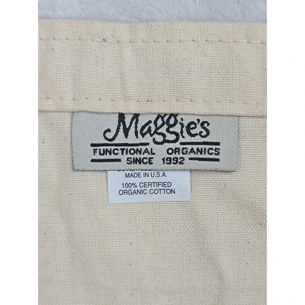 Vtg 90s Farm Aid Tote Bag Keep America Growing Maggie's Organics‎ USA Cotton